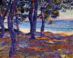 Theo van Rysselberghe  - Bilder Gemälde - Pine trees near Cavalière