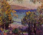 Theo van Rysselberghe  - Bilder Gemälde - Pines and Eucalyptus at Cavelieri