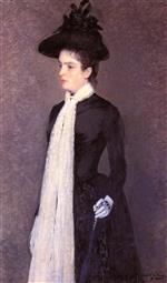 Theo van Rysselberghe  - Bilder Gemälde - Portrait of a Woman in Black