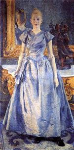 Theo van Rysselberghe  - Bilder Gemälde - Portrait of Alice Sethe