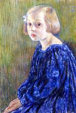 Theo van Rysselberghe  - Bilder Gemälde - Portrait of Elizabeth van Rysselberghe
