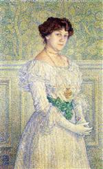 Theo van Rysselberghe  - Bilder Gemälde - Portrait of Laure Fle