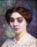 Theo van Rysselberghe  - Bilder Gemälde - Portrait of Madameoiselle Couvreur