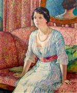 Theo van Rysselberghe  - Bilder Gemälde - Portrait of Margarethe Kühlmann-Stumm