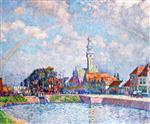 Theo van Rysselberghe  - Bilder Gemälde - Rainbow over Veere