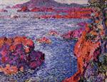 Theo van Rysselberghe  - Bilder Gemälde - Rocks at Antheor