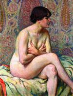 Theo van Rysselberghe  - Bilder Gemälde - Seated Nude