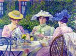 Theo van Rysselberghe  - Bilder Gemälde - Summer Afternoon