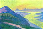 Theo van Rysselberghe  - Bilder Gemälde - Sunset at Ambleteuse