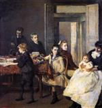 Theo van Rysselberghe  - Bilder Gemälde - The Children of Francois van Rysselberghe