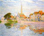 Theo van Rysselberghe  - Bilder Gemälde - The Quay at Verre, Zeeland