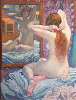 Theo van Rysselberghe  - Bilder Gemälde - The Scarlet Ribbon