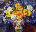 Theo van Rysselberghe  - Bilder Gemälde - Vase of Flowers