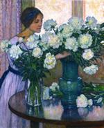 Theo van Rysselberghe  - Bilder Gemälde - White Peonies