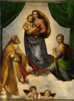 Raffael - Bilder Gemälde - Die sixtinische Madonna