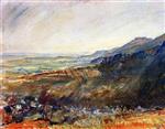 Max Slevogt  - Bilder Gemälde - Palatinate Landscape - View of the Madenburg