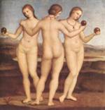 Raffael - Bilder Gemälde - Die drei Grazien