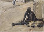 Max Slevogt  - Bilder Gemälde - Sudanesischer Bettler