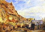 Max Slevogt  - Bilder Gemälde - The Quarry at Albersweiler