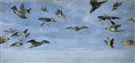 Frans Snyders - Bilder Gemälde - An Owl and Other Birds