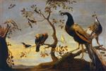 Frans Snyders - Bilder Gemälde - Birds Perched on Branches