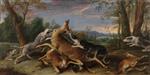 Frans Snyders - Bilder Gemälde - Caza de venado