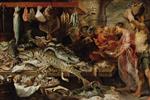 Frans Snyders - Bilder Gemälde - Ein Fischmarkt
