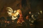 Frans Snyders  - Bilder Gemälde - Fighting Cocks and Hens
