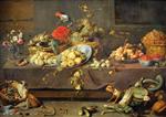 Frans Snyders  - Bilder Gemälde - Flowers and fruit