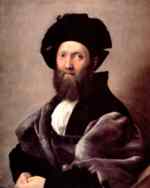 Raffael - paintings - Portrait des Baldassare Castiglione