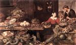 Frans Snyders  - Bilder Gemälde - Fruit and Vegetable Stall