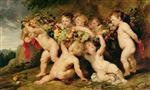 Frans Snyders  - Bilder Gemälde - Garland of Fruit