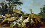 Frans Snyders  - Bilder Gemälde - Jagdszene