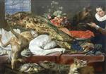 Frans Snyders  - Bilder Gemälde - Larder with a Servant