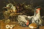 Frans Snyders  - Bilder Gemälde - Still Life with Cocks