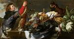 Frans Snyders  - Bilder Gemälde - Still Life with Huntsman
