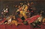Frans Snyders  - Bilder Gemälde - Stilleben mit Früchtekorb