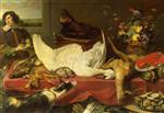 Frans Snyders  - Bilder Gemälde - Stilleben mit Schwan