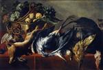 Frans Snyders  - Bilder Gemälde - Stillleben mit Jagdbeute und Obst