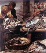 Frans Snyders  - Bilder Gemälde - The Fishmonger