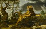 Frans Snyders  - Bilder Gemälde - The Lion and the Mouse