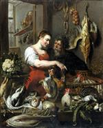 Frans Snyders  - Bilder Gemälde - The Poulterer's Shop