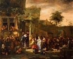 Jan Havicksz Steen - Bilder Gemälde - A Village Wedding