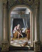 Jan Havicksz Steen - Bilder Gemälde - A Woman at her Toilet