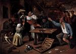 Jan Havicksz Steen - Bilder Gemälde - Argument over a Card Game