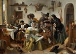 Jan Havicksz Steen - Bilder Gemälde - Beware of Luxury