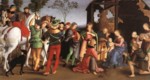 Raffael - Bilder Gemälde - Anbetung der Könige