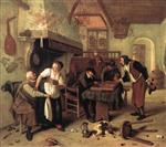 Jan Havicksz Steen - Bilder Gemälde - In the Tavern
