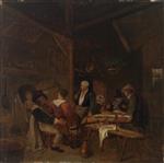 Jan Havicksz Steen  - Bilder Gemälde - Interior of a Tavern
