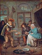 Jan Havicksz Steen  - Bilder Gemälde - Interior with Figures